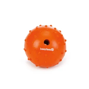 Beeztees Bal en Bel - Hondenspeelgoed - oranje - 15.5x7x2 cm