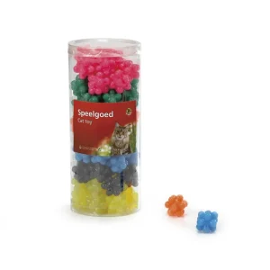BEEZTEES Bal - Kattenspeeltje - Gekleurd - 3.5 cm