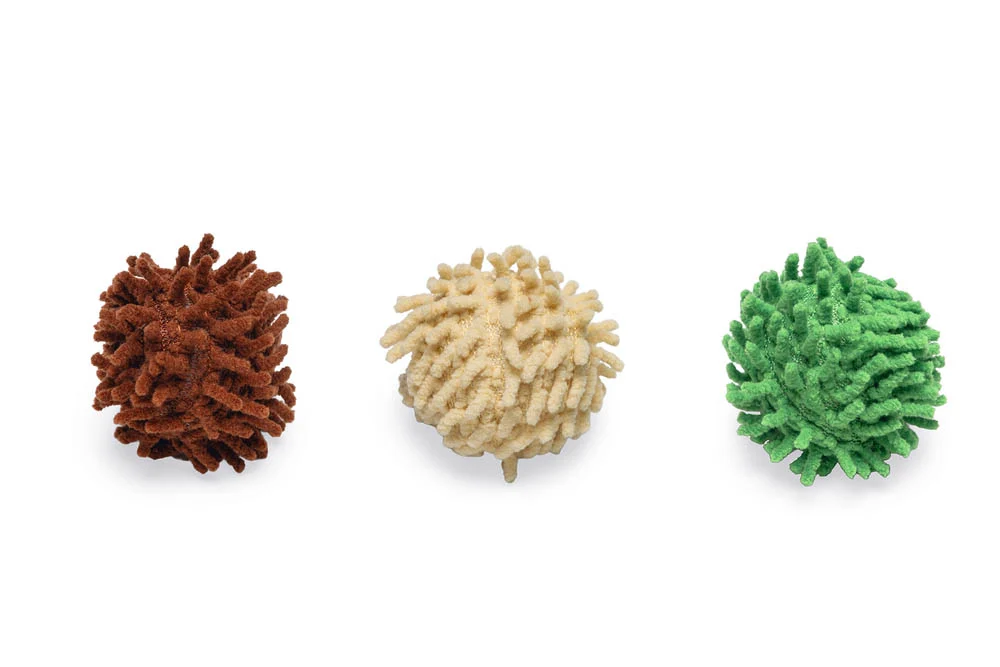 Beeztees Balletje Ruffles - Kattenspeeltje - Multi - 4 cm