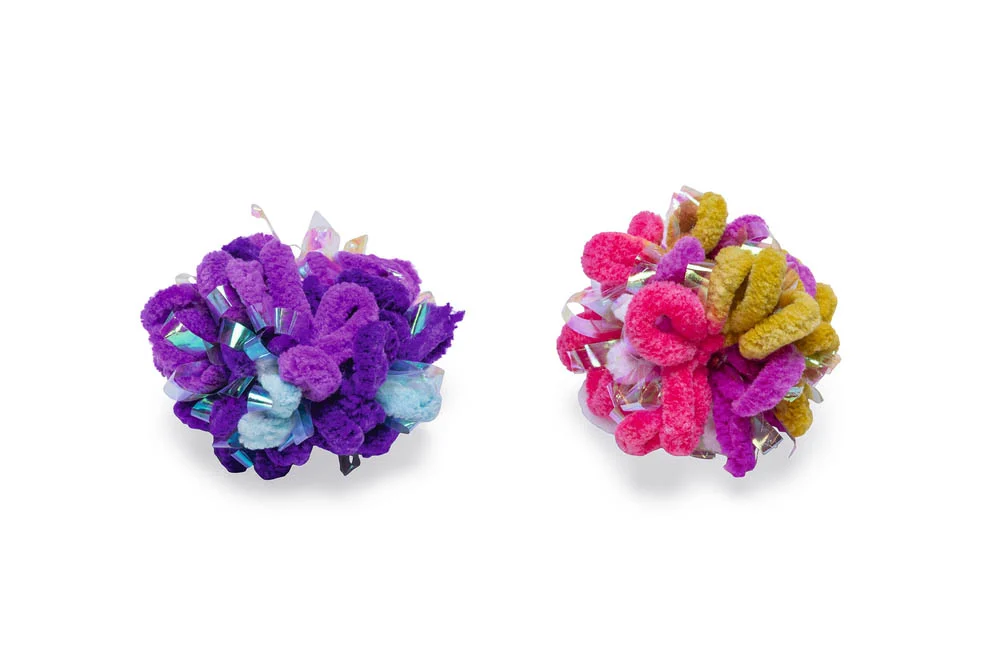Beeztees Balletje Shirley - Kattenspeeltje - Multi - 4 cm