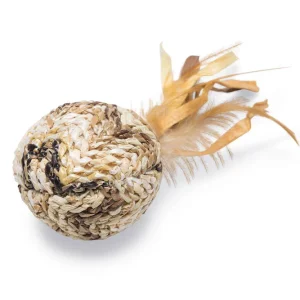 Beeztees Balletje Tuxa - Kattenspeeltje - Beige