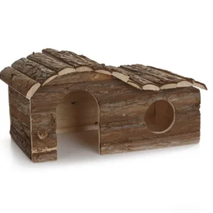Beeztees Blokhut Forest Arch - Knaagdierspeelgoed - Hout - 13.5x16x26.5 cm