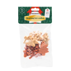 Beeztees Boom Kerstkoekjes - Hondensnack - 155 Gram - Kip, Eend