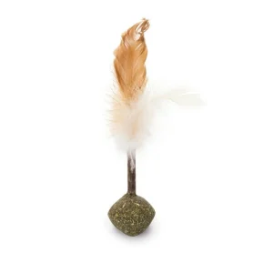 Beeztees Catnip Bal met Matatabi en veren - Kattenspeeltje