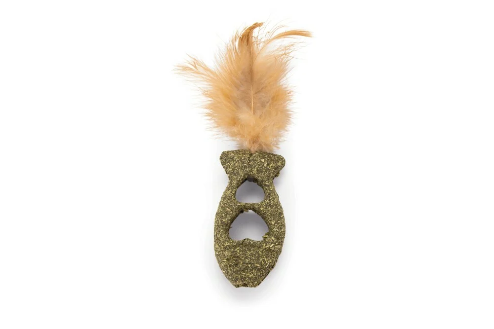 Beeztees Catnip Vis met veren - Kattenspeeltje