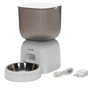 Beeztees Chris - Automatische voerbak - 3 liter - Wit - 32x32x32 cm