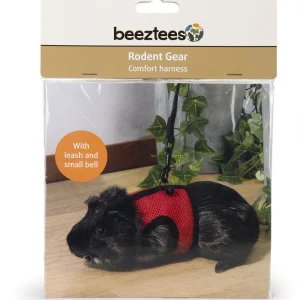 Beeztees Comfort Loopharnas - konijn - Rood - 25x19x2 cm - XL