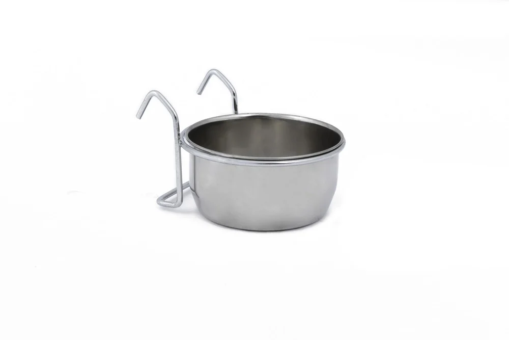 Beeztees Coopcup Inox Met Houder - voer & drinkbak - 0.3 Liter