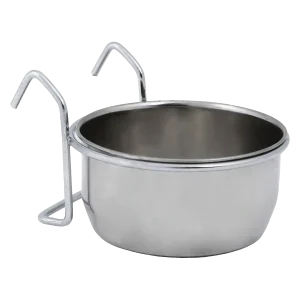 Beeztees Coopcup Inox+Houder Hondenvoerbak 0.3 L