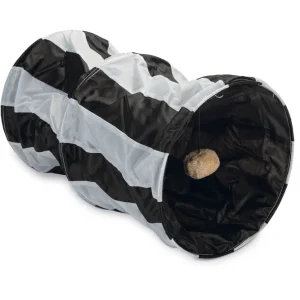 Beeztees Cruzzle - Katten tunnel - Zwart, Wit - 50 cm