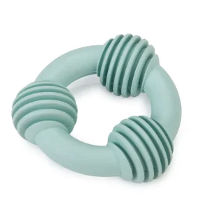 Beeztees Dental ring - Kauwspeelgoed puppy - roze - 14x9.3x2 cm