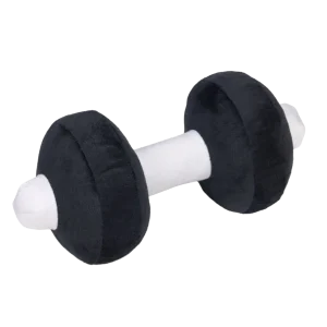 Beeztees Dumbell Pluche Zwart/Grijs
