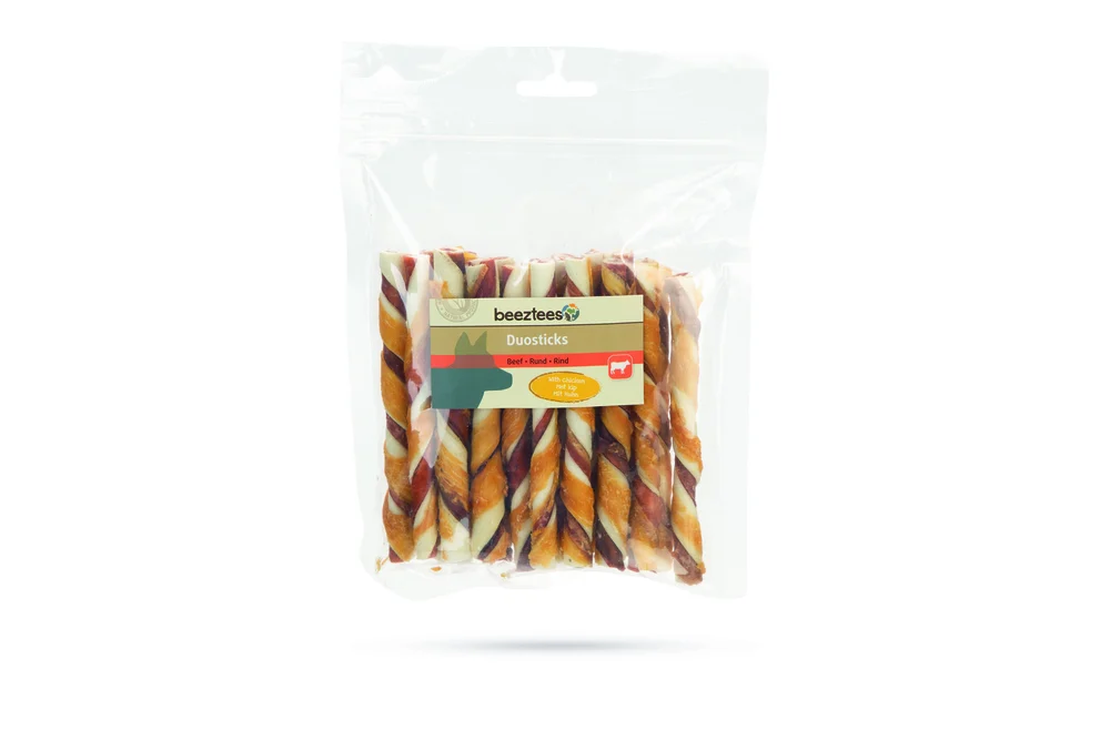 Beeztees Duosticks- Hondensnack - 20 Stuks - kip, rund