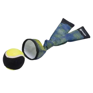 Beeztees Fetch Ballenwerper Blauw/Geel 29 cm