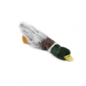 Beeztees Flatino Eend - Knuffel - Hondenspeelgoed - multi - 3x10x11 cm - M