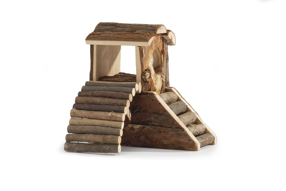 Beeztees Forest Speeltoren - Knaagdierspeelgoed - 15x11x17 cm