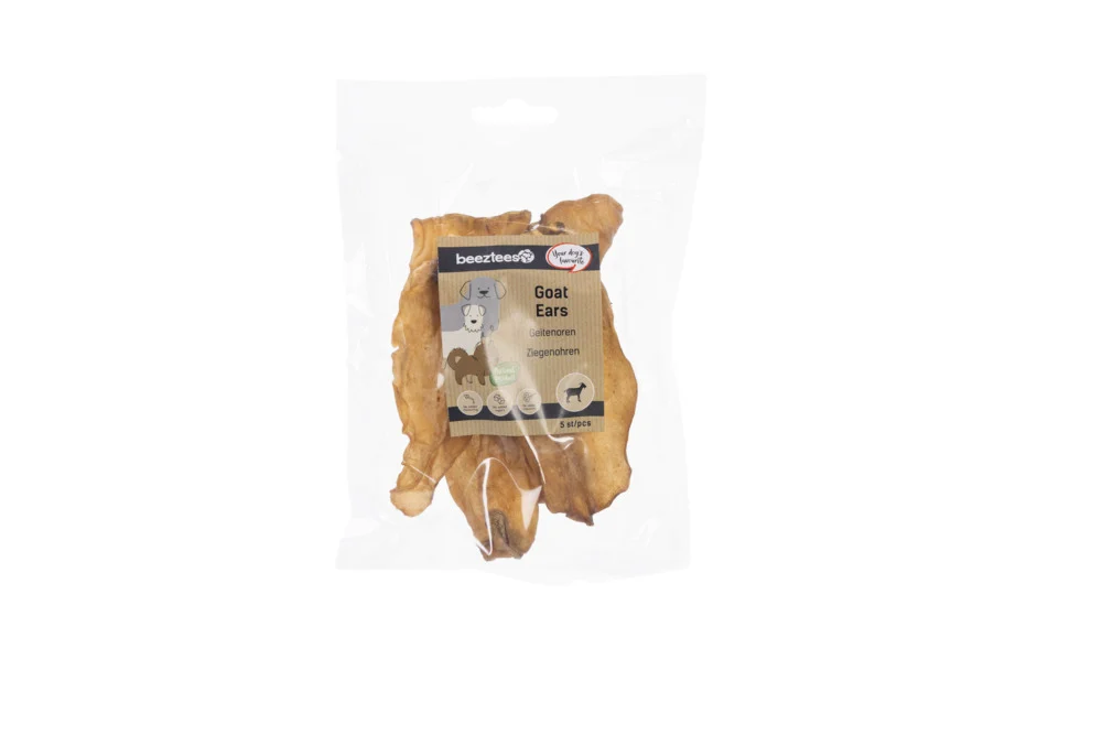 Beeztees Geitenoren - Hondensnack - 125 Gram - geit