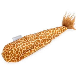 Beeztees Giraffestaart Jungle - Kattenspeeltje - Bruin