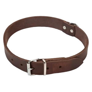 Beeztees Halsband Hond Leer Bruin 47-57 cm x 25 mm