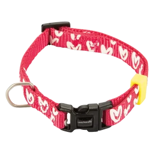 Beeztees Heart Halsband Hond Nylon Roze 20-30cmx10mm