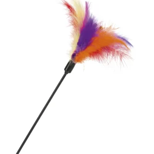 Beeztees Hengel met gekleurde veren - Kattenspeeltje - 45 cm