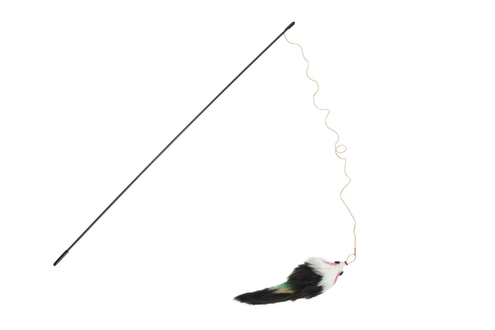 Beeztees Hengel met pluche muis - Kattenspeeltje