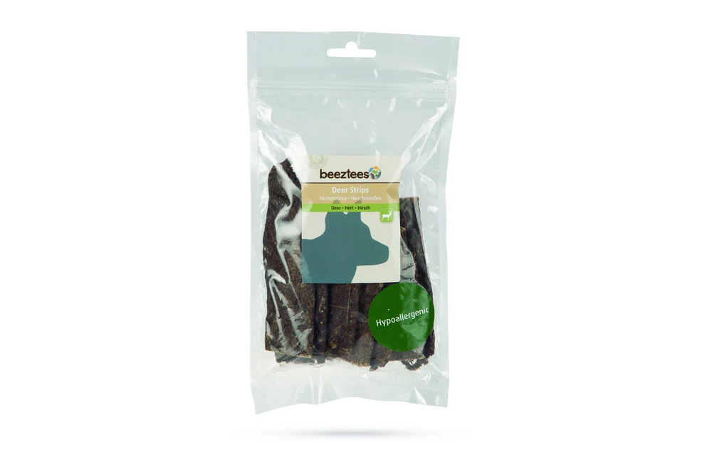 Beeztees Hertenstrips - Hondensnack - 150 Gram - Hert