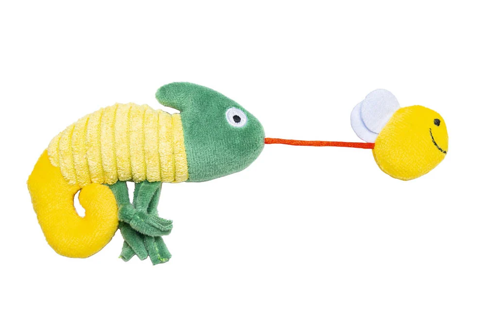 Beeztees Kameleon Jungle - Kattenspeeltje - Geel
