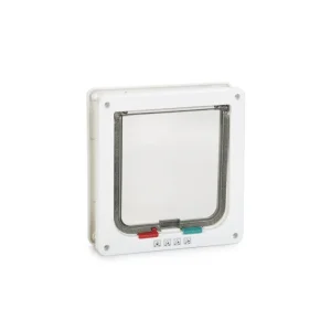 Beeztees Kattendeur Muze - Wit - 20x19.2 cm