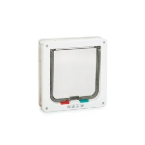 Beeztees Kattendeur Muze - Wit - 25.2x23.5 cm