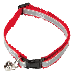 Beeztees Kattenhalsband Nylon Grijs/Rood
