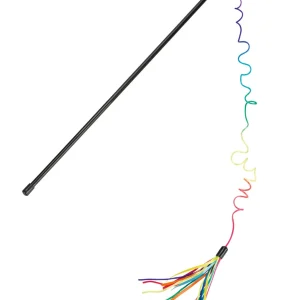 Beeztees Kattenhengel Regenboogpluim - kattenspeeltje - 70 cm
