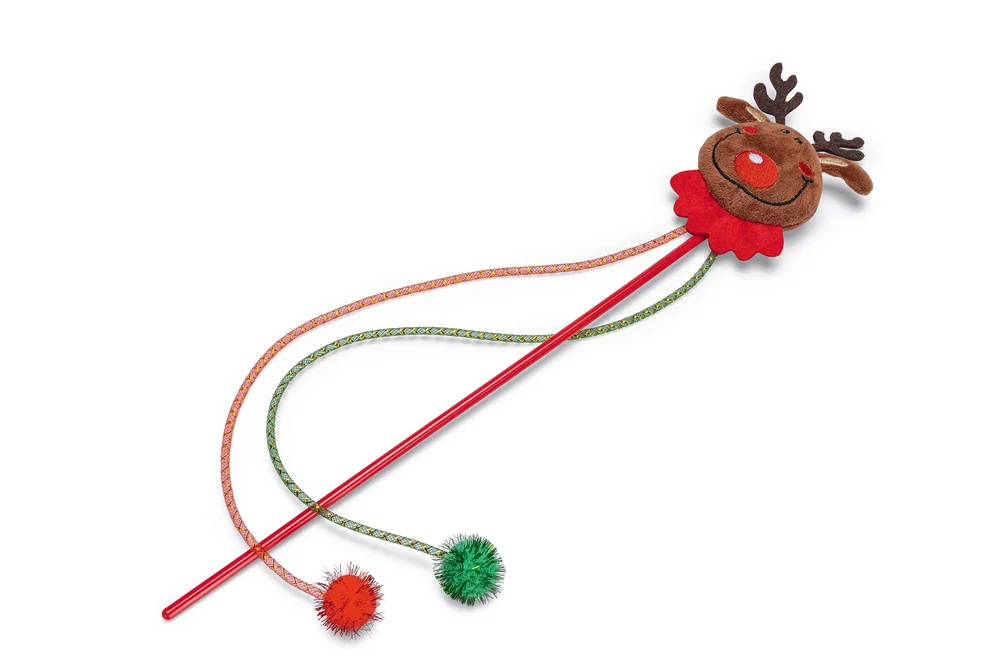 Beeztees Kattenhengel Rendier - Kattenspeeltje - Multi - 45 cm