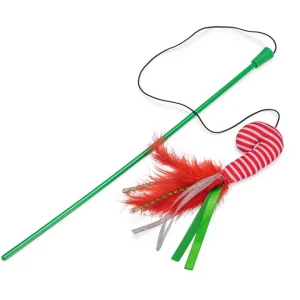 Beeztees Kattenhengel Zuurstok - Kattenspeeltje - Multi - 40 cm