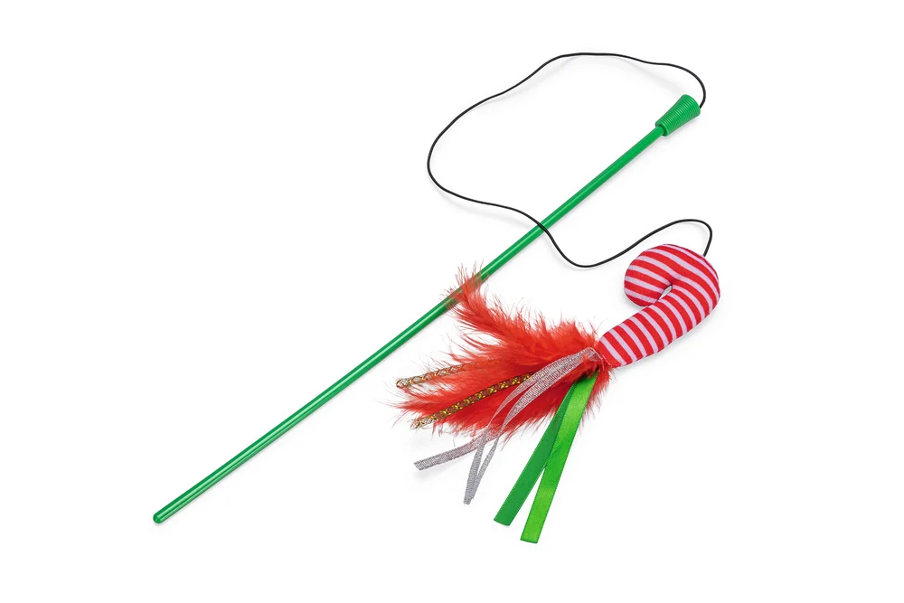 Beeztees Kattenhengel Zuurstok - Kattenspeeltje - Multi - 40 cm