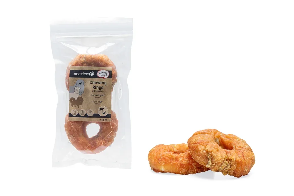 Beeztees Kauwring- Hondensnack - 1 Stuks - Vis - M