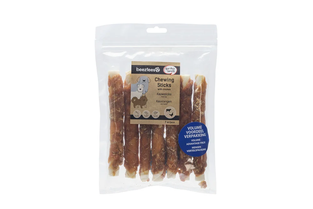 Beeztees Kauwstick- Hondensnack - 2 Stuks - Eend - L