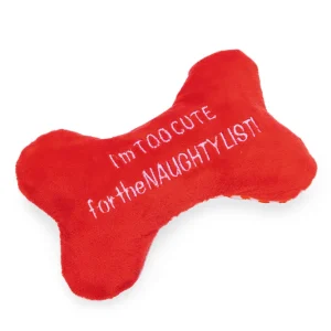 Beeztees Kerst Bot Knuffel - Hondenspeelgoed - rood - 24.8x9.8x4 cm