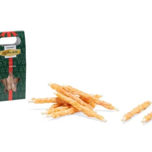 Beeztees Kerst kauwstaaf - Hondensnack - 8 Stuks - kip