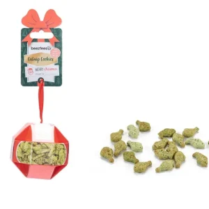 Beeztees Kerstbal Cookies met Catnip - Kattensnack - 30 Gram - Kip, tonijn