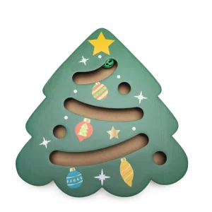Beeztees Kerstboom Krabkarton - Kerst kattenspeeltje - Groen