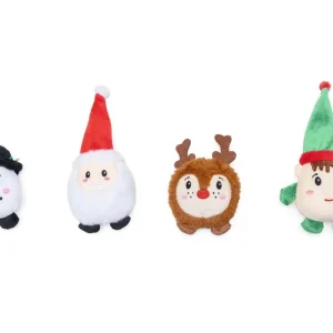 Beeztees Kerstfiguren - Knuffel - Hondenspeelgoed - Multi - 5x75x1 cm