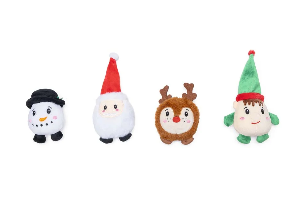 Beeztees Kerstfiguren - Knuffel - Hondenspeelgoed - Multi - 5x75x1 cm