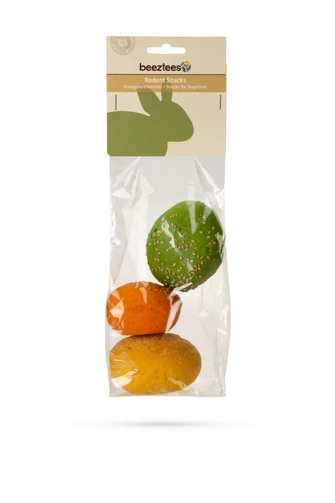 Beeztees Knaagdierbroodjes mix - Knaagdiersnack - 3 Stuks