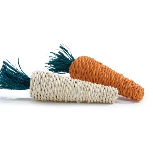 Beeztees - Knaagdierspeelgoed - Knaagwortel snack - Multicolor - 19.5x9.5x3.5 cm