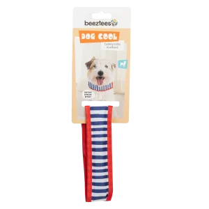 Beeztees Koelhalsband Stripeze L Blauw/Wit