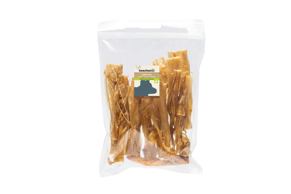 Beeztees Konijnenhuid - Hondensnack - 200 Gram - konijn