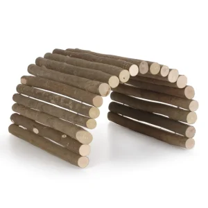 Beeztees Flexibele Loopbrug Wilg - Knaagdierspeelgoed - Hout - 28x15x13 cm