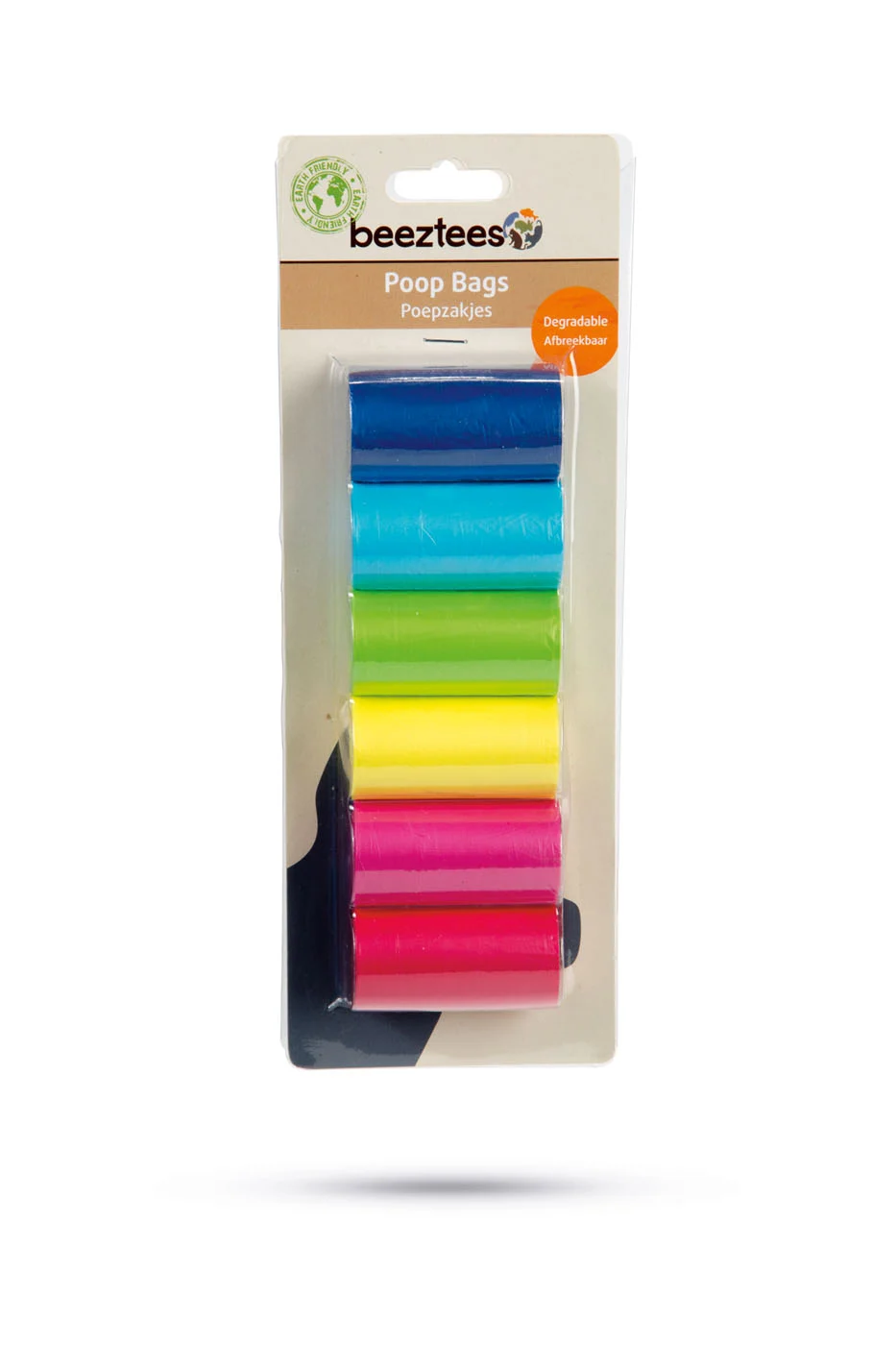 Beeztees Navulling Poepzakhouder Regenboog - multi - 12 Stuks