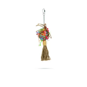Beeztees Ovi Pluim - Vogelspeeltje - Assorti - 9x9x36 cm